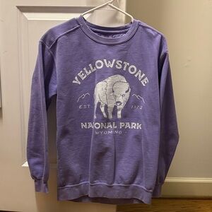 Comfort Colors Purple Yellowstone Sweatshirt